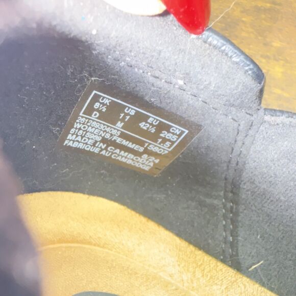 Clarks Women's Cheyn Madi Slip-On Black Leather Loafers Shoes Size 11 - Picture 15 of 15